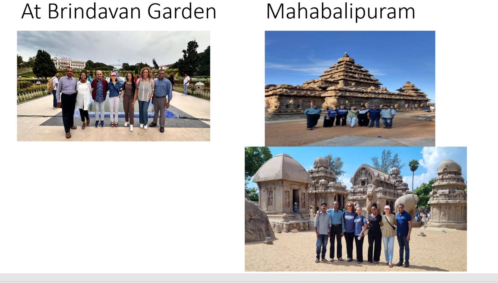 Brindavan Garden and Mahabalipuram visit