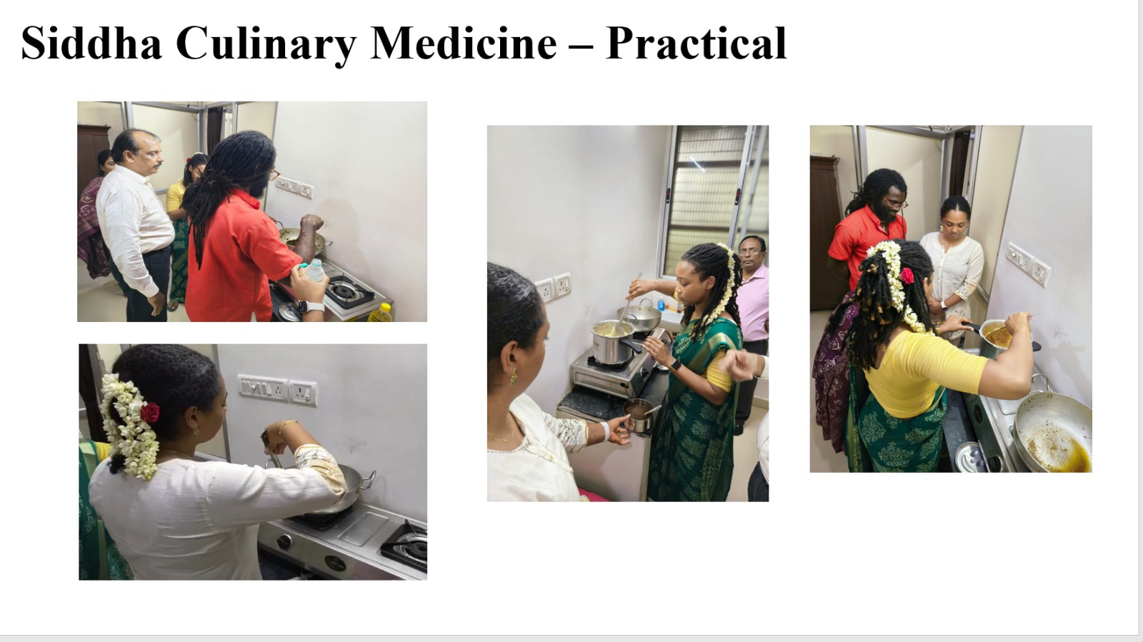 Siddha Culinary Medicine practical session