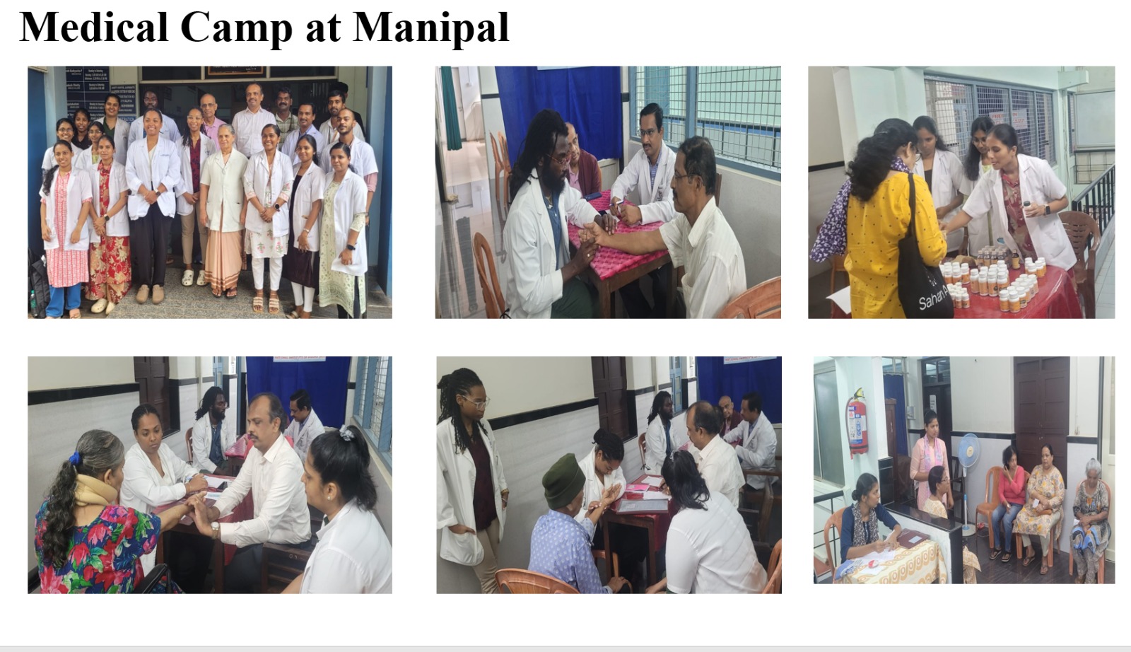 Medical Camp at Manipal