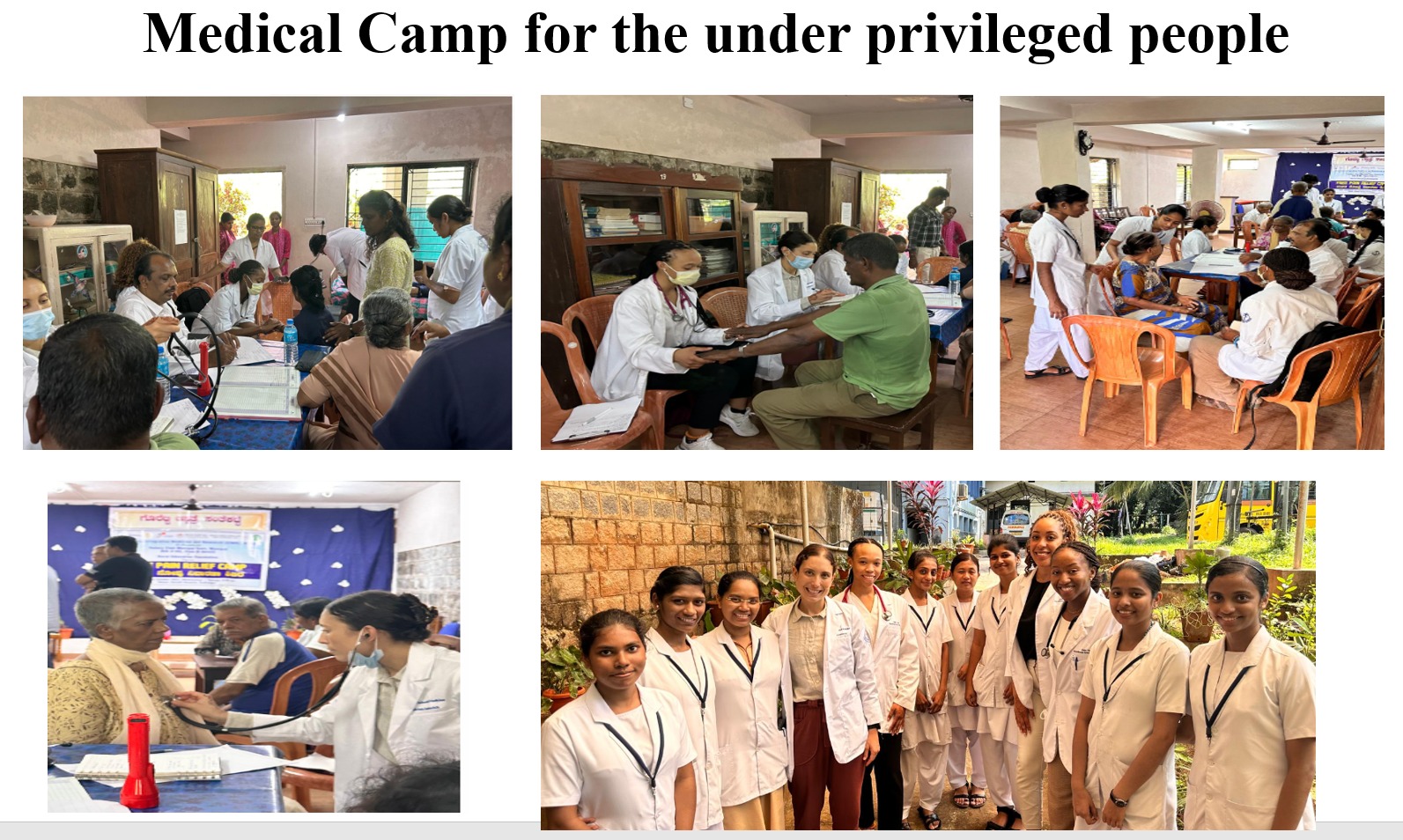 Medical Camp for underprivileged people