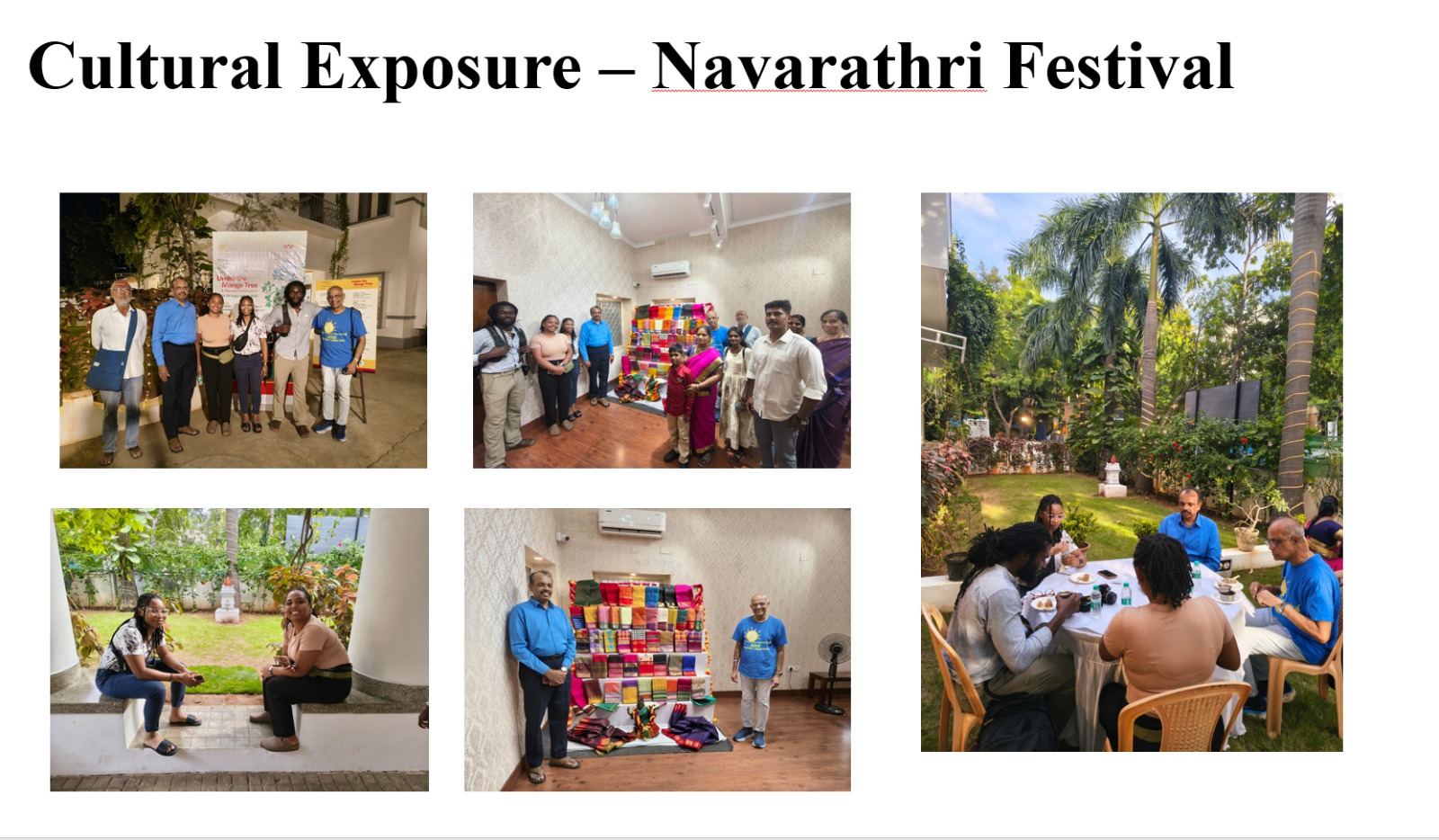 Cultural Exposure – Navarathri Festival