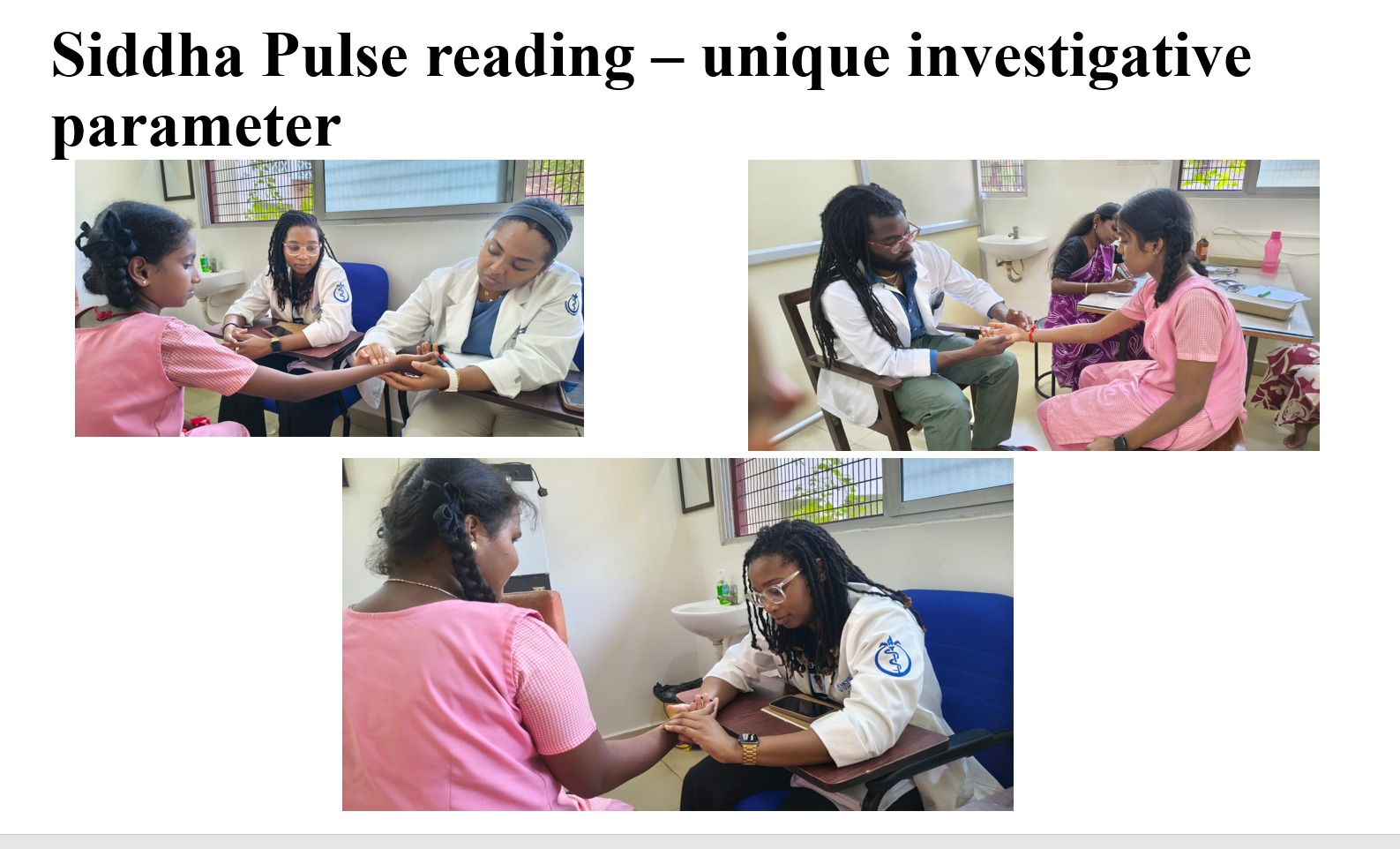 Siddha Pulse Reading – Unique Investigative Parameter